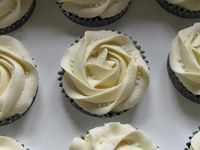 White Rose Cupcake